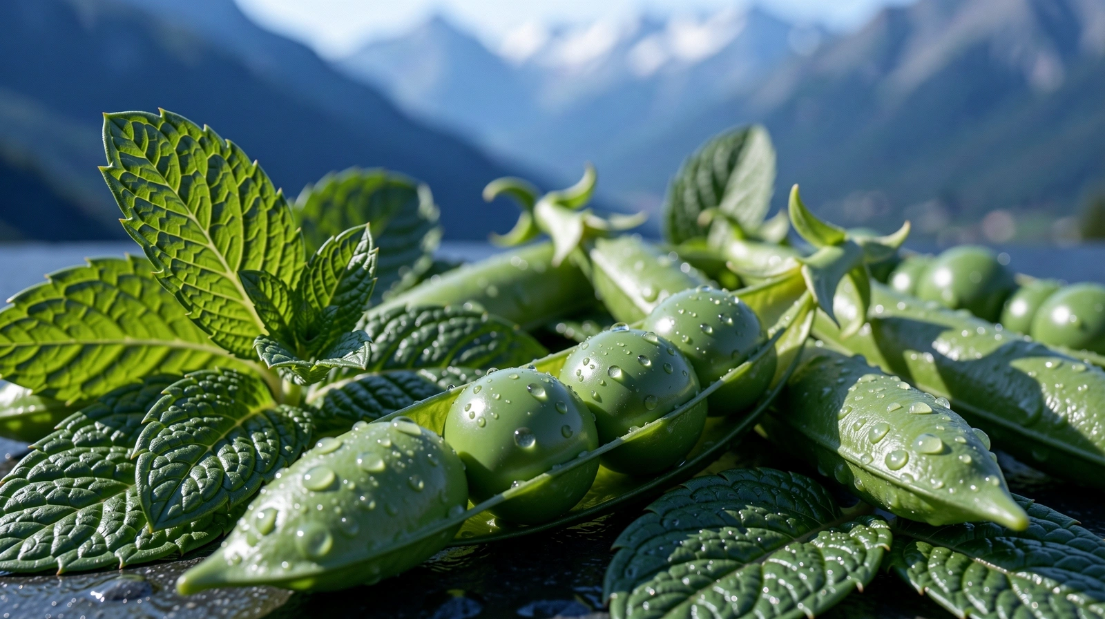 Frisches Alpen-Gemüse als Symbol für Reinheit und Struktur